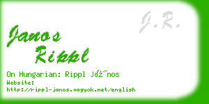 janos rippl business card